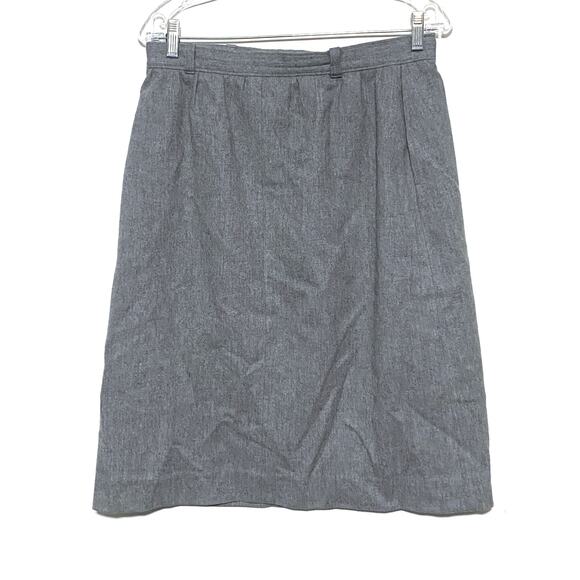 Vintage Pendleton Gray A Line Skirt Wool USA Pockets Womens 16 Waist 29 Inches - Picture 4 of 10